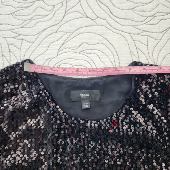 [XS] Black Sequined Mossimo Blouse - Picture 6 of 8